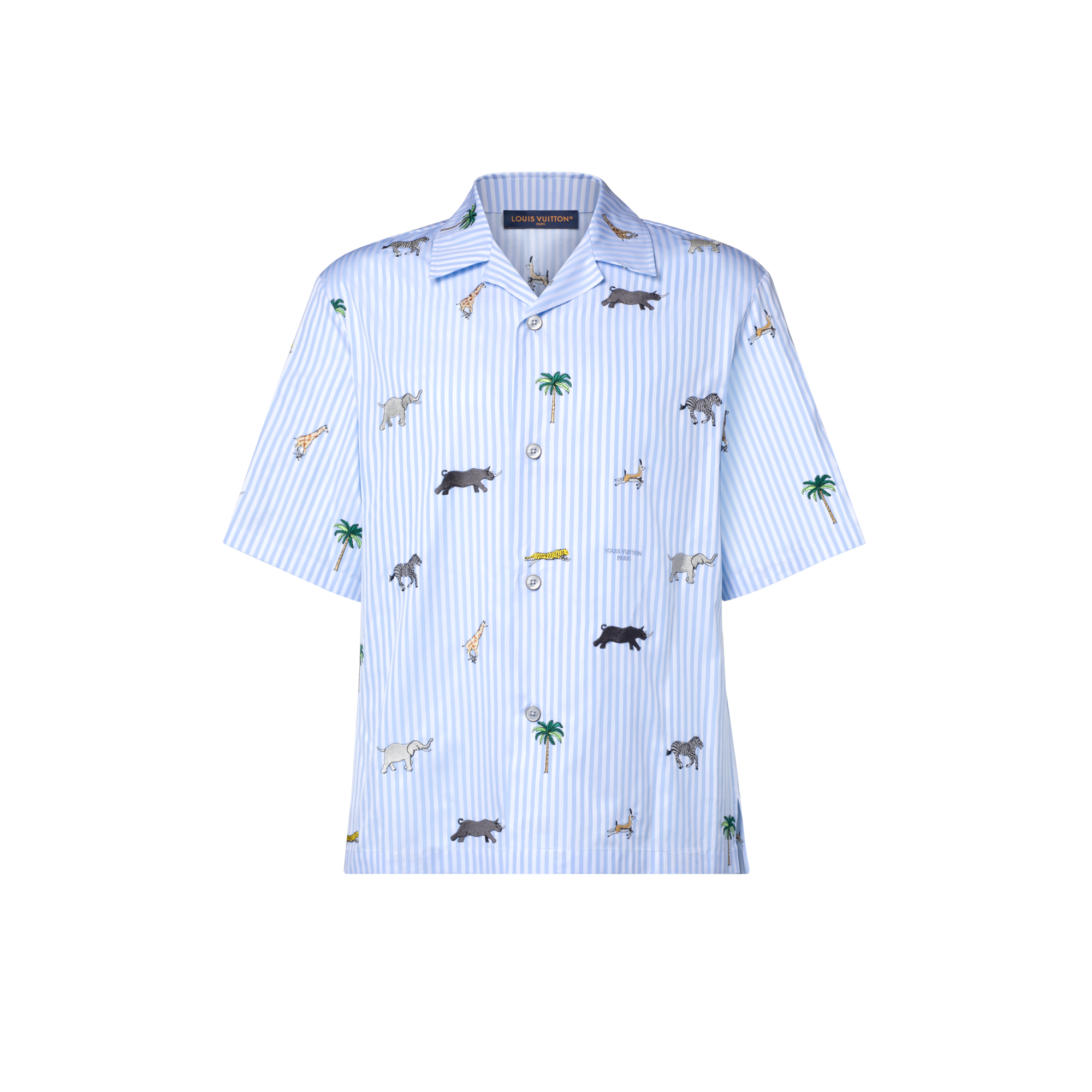 LV × ザ・ダージリン リミテッド エンブロイダリー ストライプショート